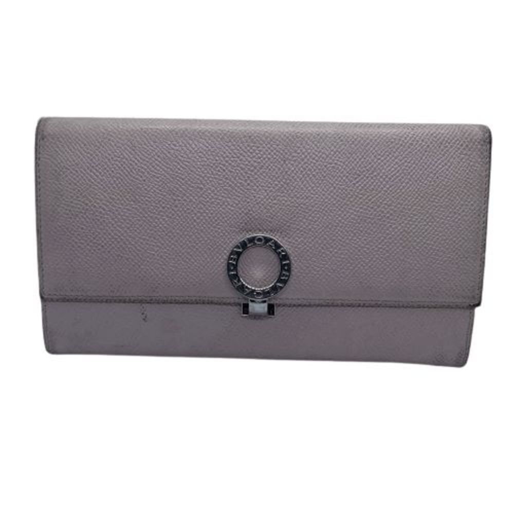 Authentic Bvlgari Pale Pink / Peach Long Leather Wallet